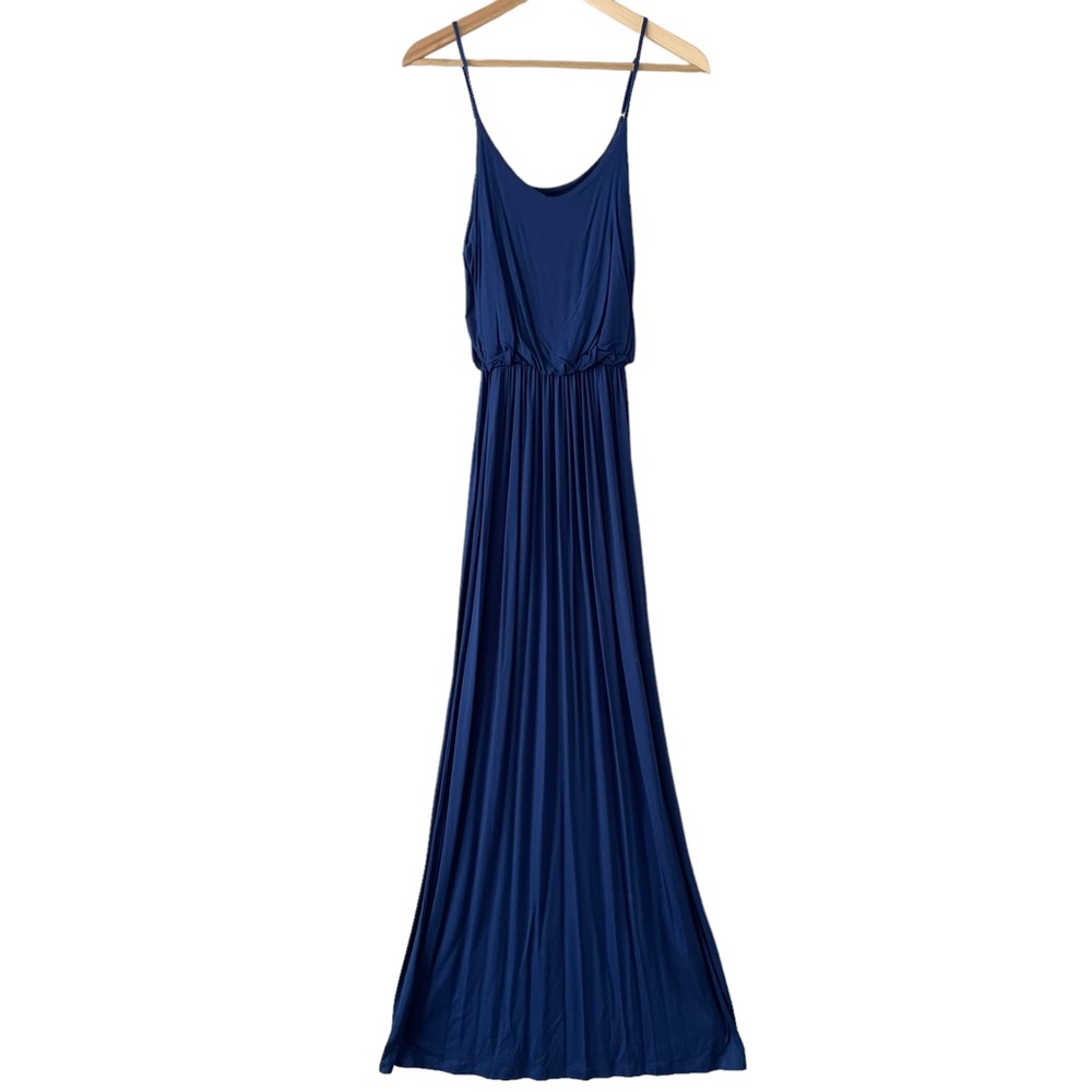 Lush Maxi Dress Deep Blue Size Medium